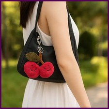 Cute Key Chain Jelly Fun With Tag Cherry Key Chain Bag Pendant