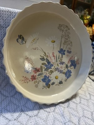 Poole Pottery Flan Dish Springtime Pattern