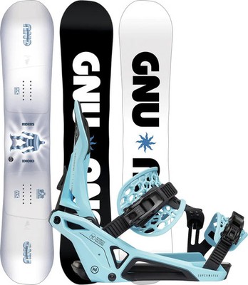 GNU Snowboard Set Snowboardset RIDERS CHOICE 2026 inkl. NIDECKER SUPERMATIC