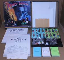 USED / FOR PARTS / The Perry Mason Game Vintage 1987 Board Game TSR