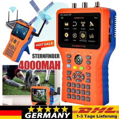 Profi SatFinder GTMEDIA V8 Finder Pro/Max Satelliten Messgerät DVB-S/S2/S2X