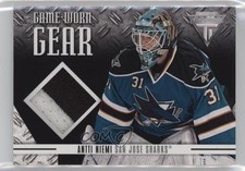 2012 Panini Rookie Anthology Titanium Game Worn Gear Prime 9/50 Antti Niemi u0h