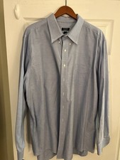 Club Room Performance Regular Fit Dress Shirt. Blue. 19 37/38. Tall
