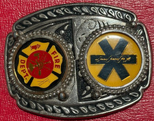 VERY NICE FIRE FIGHTER / MEDIC MEN'S BELT BUCKLE-APR766