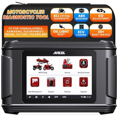 ANCEL MT500 PRO Motorcycle Scanner Full-Systems OBD2 Diagnostic Tool ECU Coding