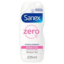 Sanex Gel Doccia Lavaggio Corpo Pelle Sensibile Zero% 225ml - Idratazione Delicata