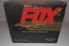 Fox 25 Rc Airplane Engine With Muffler- Good Compression Good Carb