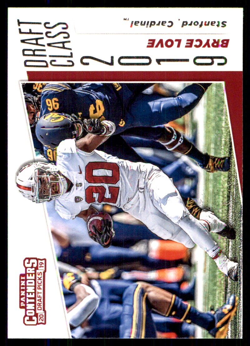 Bryce Love Panini Contenders Draft Picks Game Day Ticket #3 Base