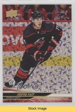 2024-25 Upper Deck Series 1 Speckled Rainbow Foil Jesper Fast #40 READ 3d2