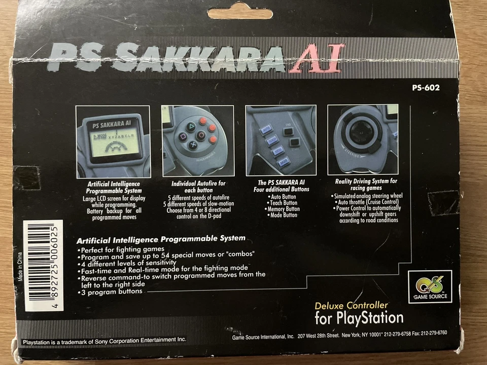 playstation ai sakkara controller PS1 programmable RARE - Image 3 of 3