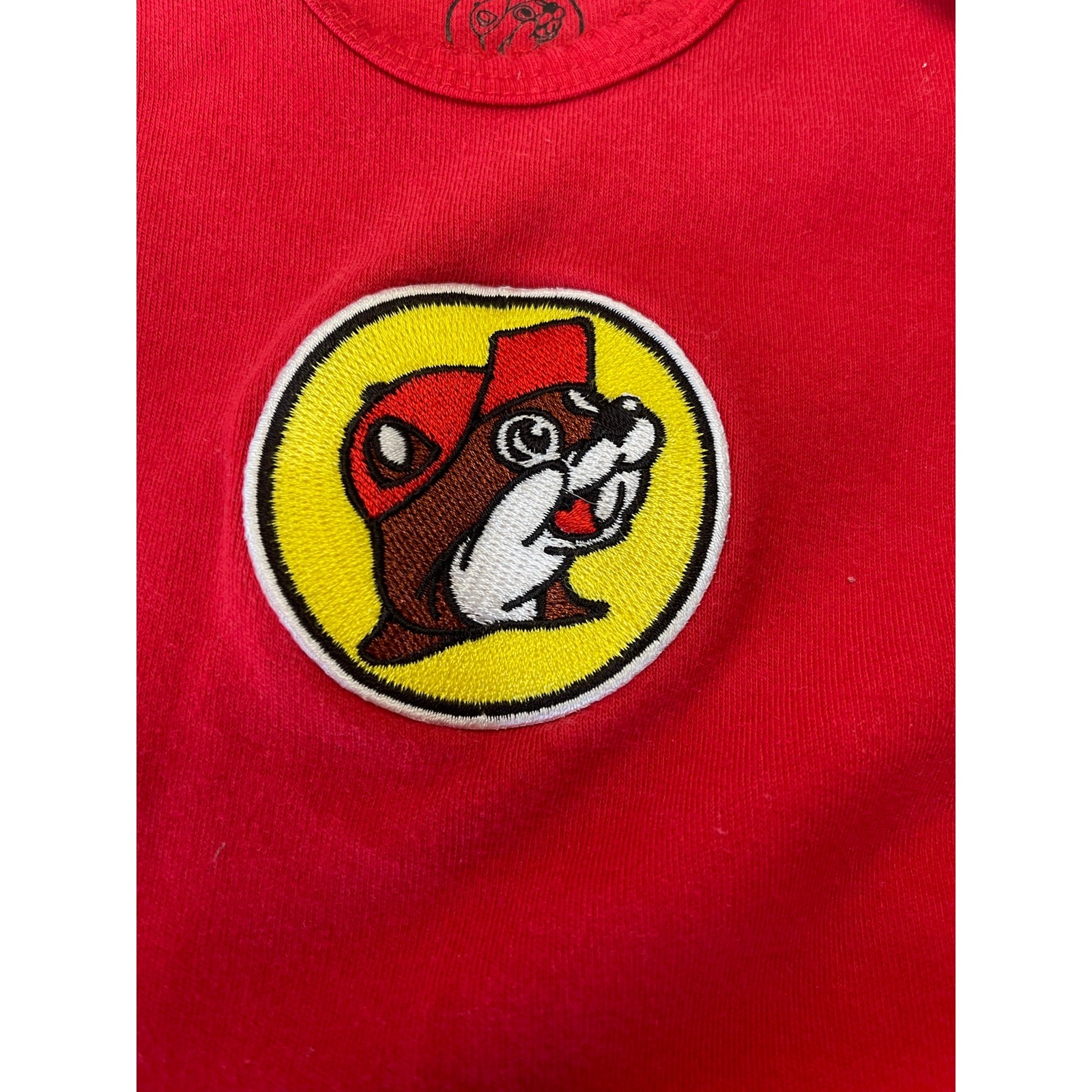 Buc-cee's Red Bodysuit Dress - Size Baby Girl's 0-3 Months