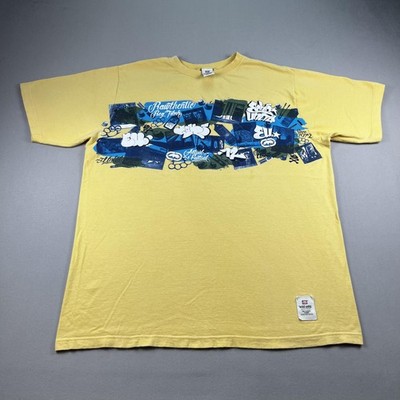 Vintage Ecko Unltd T-Shirt Mens 2XL Yellow Graffiti City Street Art Hip Hop y2k