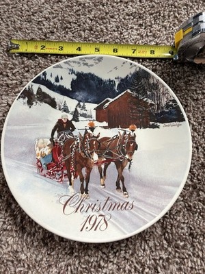 Smuckers Collector Series Christmas Plate 1978 Limited Edition David Coolidge