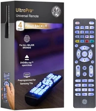 Backlit Universal Remote – 4-Device Control for Samsung, Roku, LG, Sony