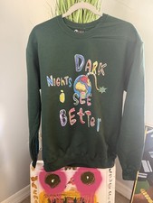 Dark Nights I See Better Graphic Crewneck Sweatshirt Medium Been Dope Supply