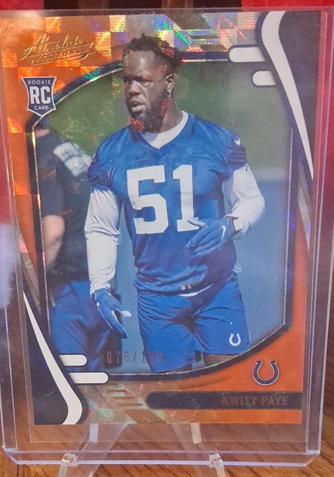2021 Panini Absolute - Rookies Kwity Paye #150 Orange Mosaic /199 (RC)
