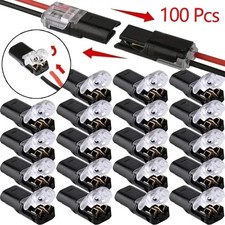 100X 12V Wire Cable Snap In Connectors Terminal Connection Joiners Car Auto Plug