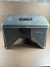 VTG Flambeau Stand 'N Store Step Stool with Storage Lift-Out Tray Tool Box Grey