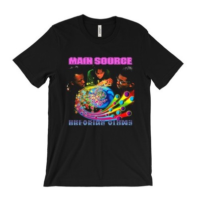 Main Source T Shirt -  Breaking Atoms, Large Professor, Nas, Mobb Deep 90s Rap