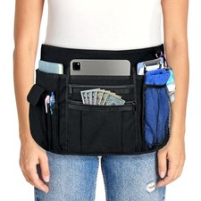 Multi-Pocket Waitress Apron: Adjustable Half Apron for Servers, Waiters, and