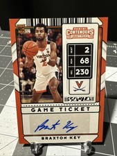 2020 Panini Contenders Draft Picks Braxton Key Auto Green Parallel No. 132