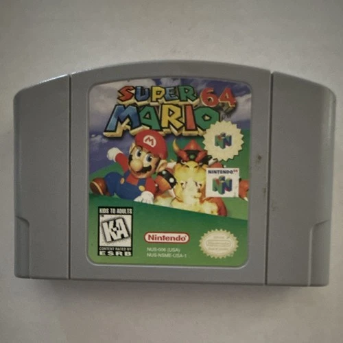 Nintendo Super Mario 64 Nintendo 64 1996 K-A Rated Platformer