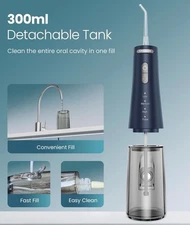 BRAND NEW ONLYONE POWER WATER DENTAL FLOSSER 300 ML TANK WHITE ORAL IRRIGATOR