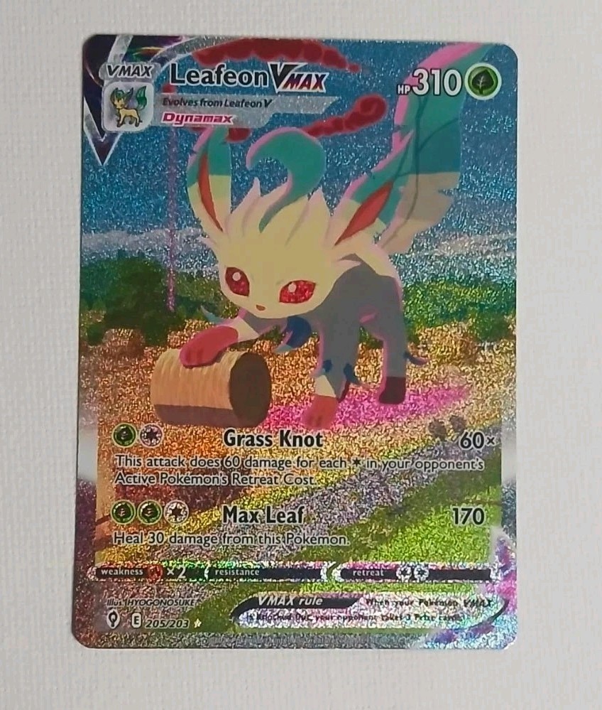 Leafeon VMAX (Alternate Art Secret) 205/203 SWSH07: Evolving Skies Holo