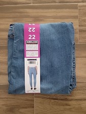 KIRKLAND SIGNATURE WOMEN'S HIGH-RISE SKINNY JEANS LT/BLUE SIZE 22 NEW WITH TAG