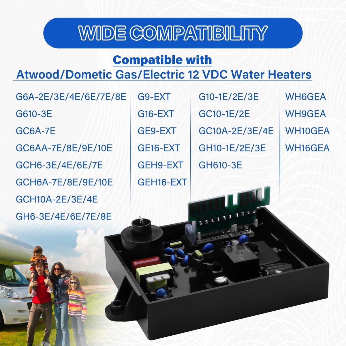 Generic 91365 RV Water Heater Control Circuit Board Compatible with Generic 91365 RV Water Heater Control Circuit Board Compatible with
