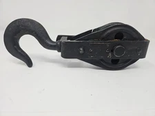 JET Size 3 Snatch Block Metal Single Pulley  Made in Japan Small Rigging w Hook