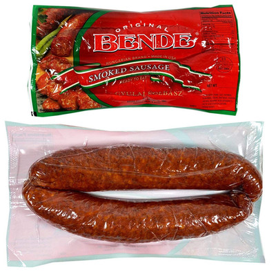 Hungarian Brand Smoked Sausage, Gyulai Kolbasz'', 2 Links per Pack