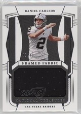 2022 Panini National Treasures Framed Fabric 48/49 Daniel Carlson #FFA-DCA nd3