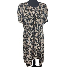 SHEIN Curve 2XL Shortr Sleeve Wrap Style Hi Lo Dress