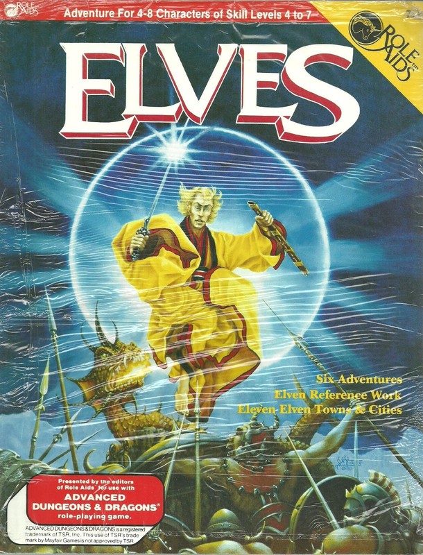 AD&D- Role Aids - Elves Sourcebook and Adventures, Elven towns & Cities,  D&D