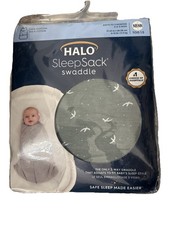 HALO Innovations SleepSack Cotton Swaddle Wrap - Birds - Newborn