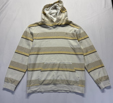 Quiksilver Hoodie Boys XL 18/20 Multicolor Horizontal Striped Logo Ribbed