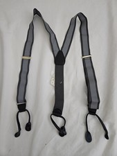 New Mens Button Suspenders 48" Adjustable Straps 1 1/4" Y Shape