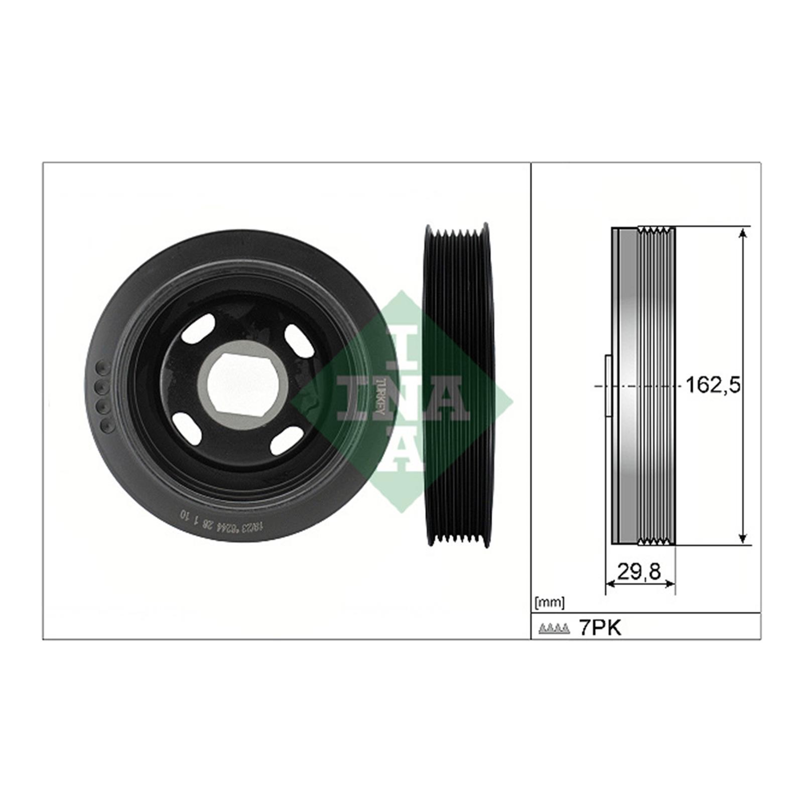 INA Crankshaft Belt Pulley for Renault Vivaro Trafic NV300 Megane Talisman Grand Scenic