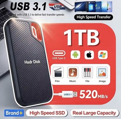 Ultradünne Solid-State-Festplatte 1TB