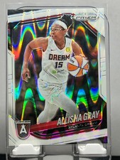 2025 Panini Prizm WNBA #16 Allisha Gray - White Seismic - Atlanta Dream