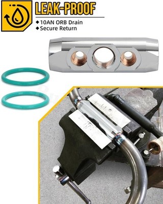 For Borg Warner S400 GTX5533R GTX5518R Mid Frame Turbo Mount , 10AN ORB Drain