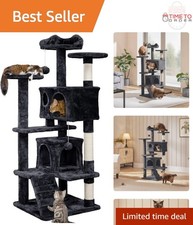 54in Multi-Level Cat Tree Tower with Scratching Posts for Indoor Cats