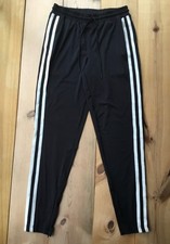 NWT Anthropologie Daily Practice pants S small athletic track black stripe new
