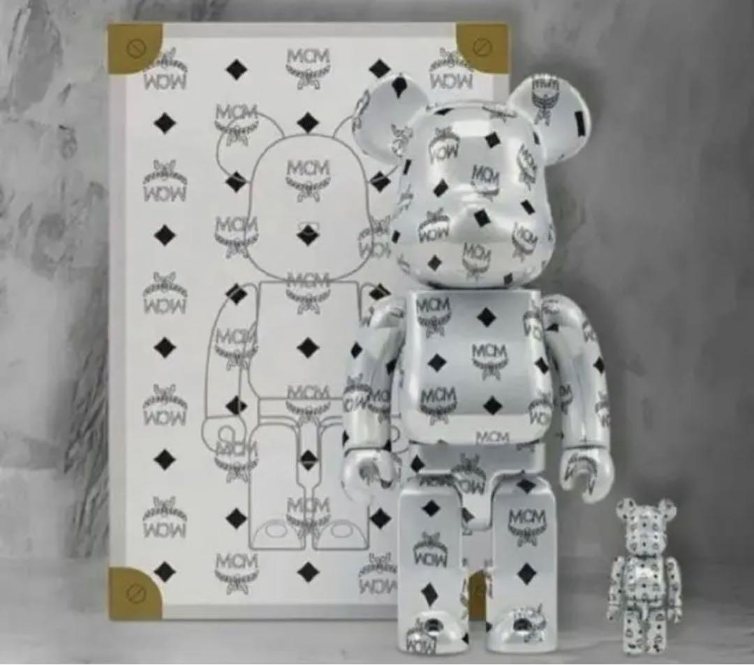 BE@RBRICK MCM WHITECHROMEVer.100％ & 400％