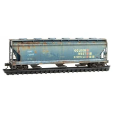 SSW Golden West 3-Bay Covered Hopper #73996 Micro-Trains MTL #093 44 190 N Scale