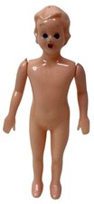 Vintage 1950s Pink Celluloid Hard Plastic 5" Dollhouse Doll Jointed Arms MCM