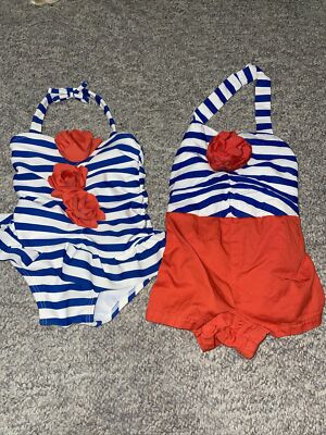 Girls size 3-6 months Janie and Jack swimsuit And A3 - Main Image