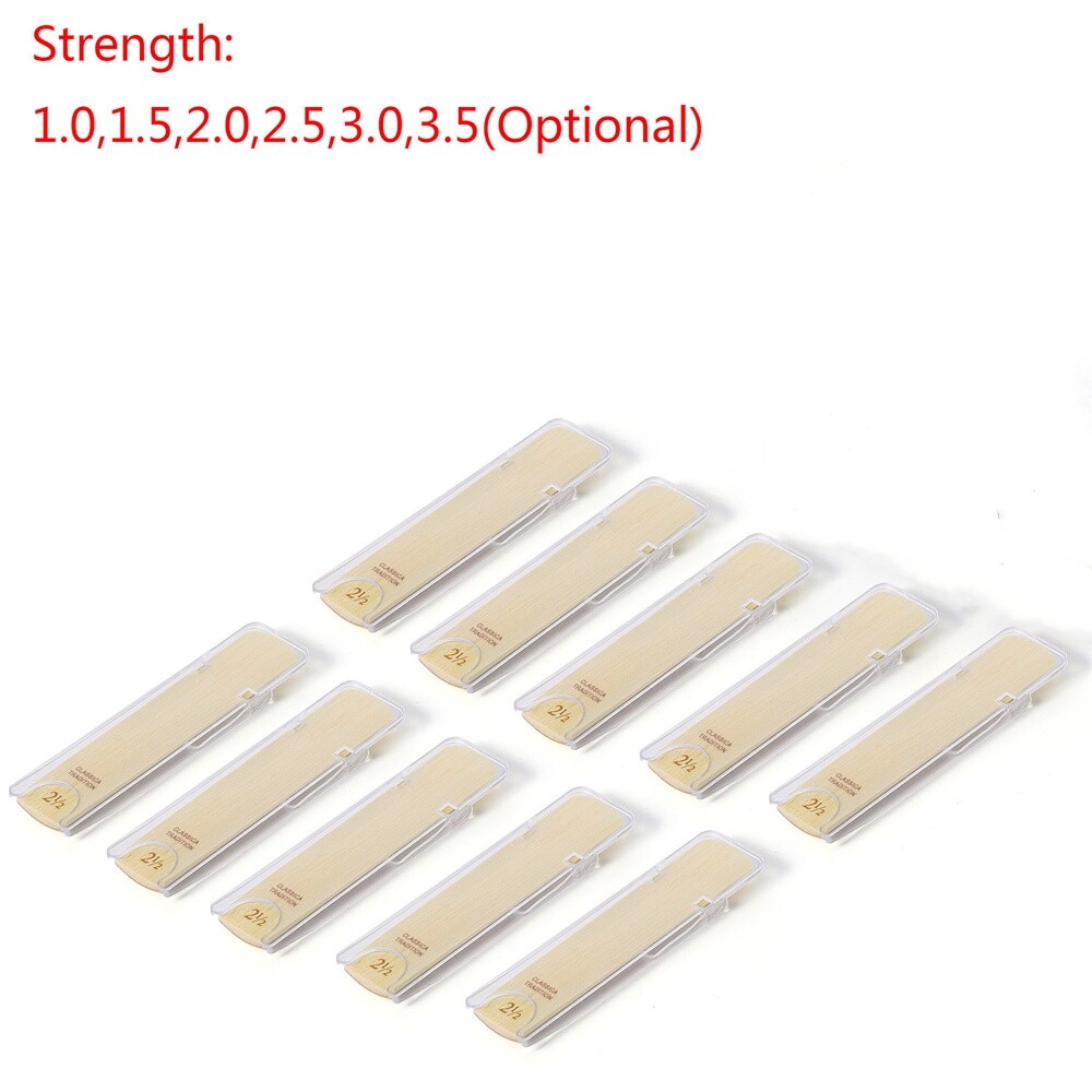 10pcs Alto for Saxophone Reeds,with Individual Case,Strength1.5 2.0 2.5 3.0 3.5