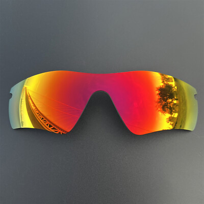 Fire Red POLARIZED Replacement Lenses for Oakley Radar Path Asian Fit Sunglasses